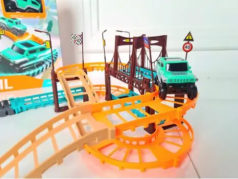 ELECTRIC URBAN RAIL 888-62 სათამაშო მანქანა ტრასებით, 4 image