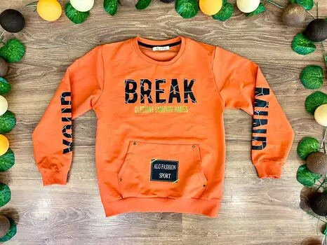 BREAK ALG 323476 საბავშვო გრძელ მკლავიანი მაისური ORANGE