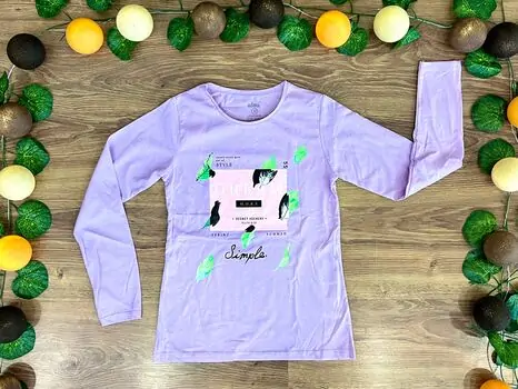 SIMPLE DREAM ALG 723108 საბავშვო გრძელ მკლავიანი მაისური PURPLE