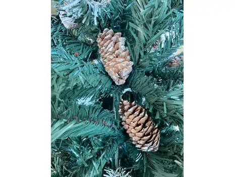 Christmas Tree With Pine Cones საახალწლო ნაძვის ხე გირჩით 180 სმ (OT010), 7 image