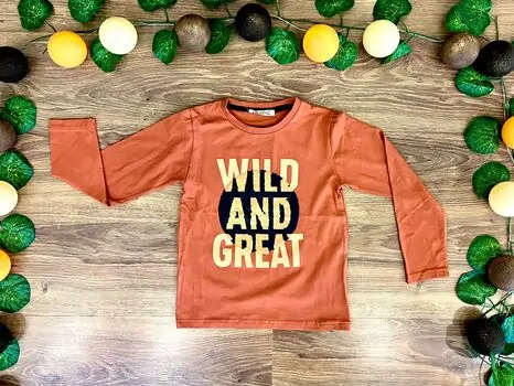 WILD AND GREAT ALG 323411 საბავშვო გრძელ მკლავიანი მაისური Orange