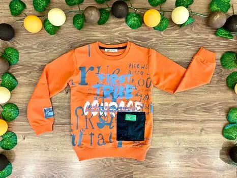 FIRST TRUE ALG 323440 საბავშვო გრძელ მკლავიანი მაისური ORANGE