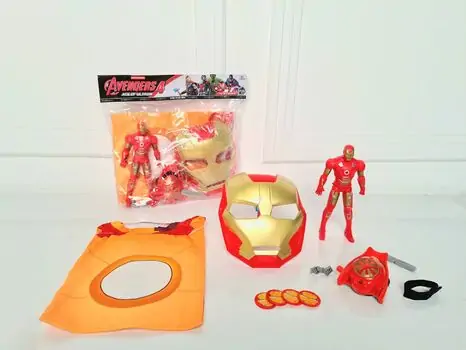 IRON MAN With Mask Set 2105-1B MARVEL-ის სუპერგმირი რკინის კაცის ნიღაბი და აქსესუარები, 2 image