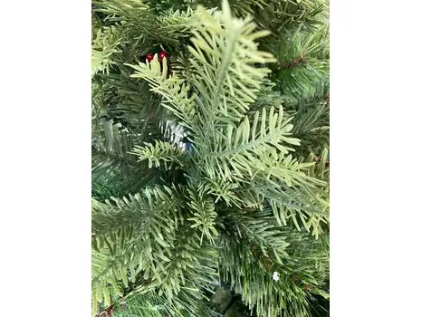 Christmas Tree With Pine Cones And Berries საახალწლო ნაძვის ხე შერეული სილიკონის წიწვებით, გირჩით და კენკრით 210 სმ  (OT005), 8 image