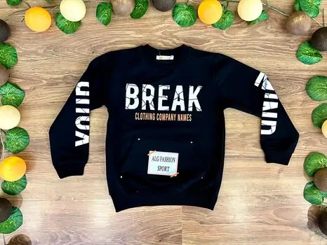 BREAK ALG 323476 საბავშვო გრძელ მკლავიანი მაისური BLACK