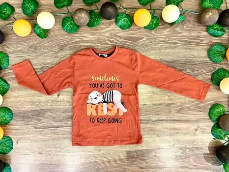 KEEP GOING ALG 223109 საბავშვო გრძელ მკლავიანი მაისური Orange
