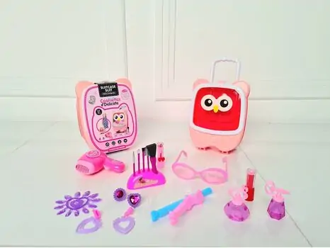BAG STORAGE COSMETICS SERIES 666-1168M საბავშვო კოსმეტიკის ჩანთა აქსესუარებით, 2 image