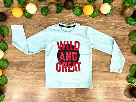 WILD AND GREAT ALG 323411 საბავშვო გრძელ მკლავიანი მაისური Blue