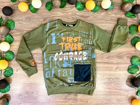 FIRST TRUE ALG 323440 საბავშვო გრძელ მკლავიანი მაისური Dark Green