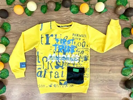 FIRST TRUE ALG 323440 საბავშვო გრძელ მკლავიანი მაისური Yellow
