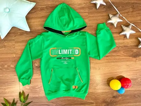 UNLIMITED LOST ALG 423471 საბავშვო ჰუდი Green