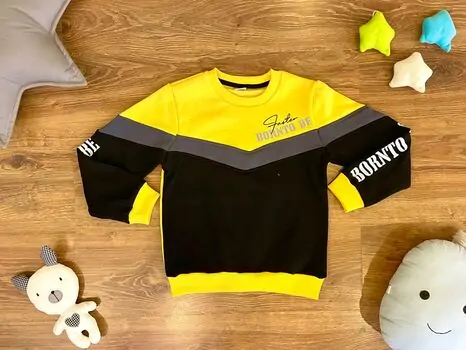 BORN TO BE ALG 323459 საბავშვო გრძელ მკლავიანი მაისური YELLOW