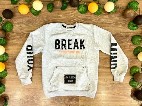 BREAK ALG 323476 საბავშვო გრძელ მკლავიანი მაისური GREY