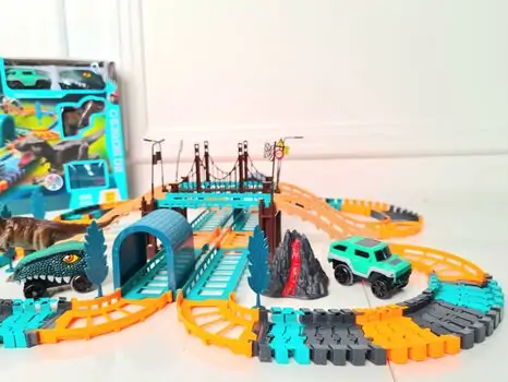 ELECTRIC URBAN RAIL DINO TRACK 888-69 სათამაშო დინოზავრი ტრასებით, 2 image