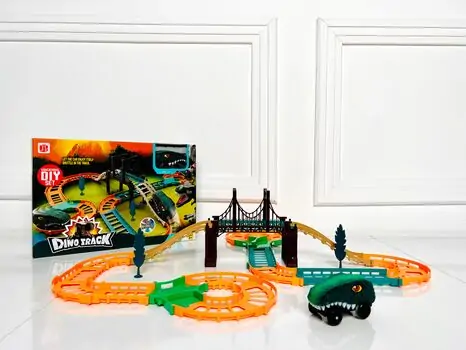 Electric urban track 888-70 სათამაშო დინოზავრი ტრასებით, 2 image