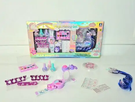 GIRLS DIY MAKEUP COSMETICS MAGIC MAKEUP SET 2103A სათამაშო კოსმეტიკის ნაკრები