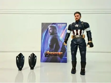 Avengers Super Hero Captain America With Double Shield 3320A MARVEL-ის სუპერ გმირი კაპიტანი ამერიკა