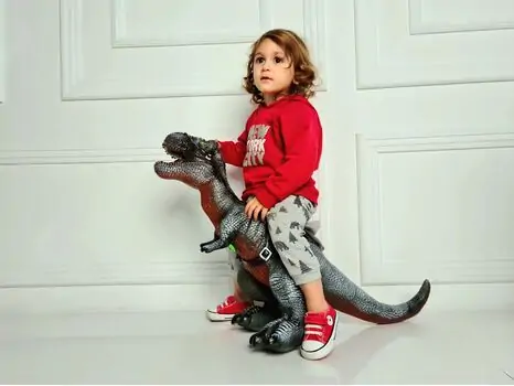 Mount One Meter Giant Tyrannosaurus Rex 7075 გადასაჯდომი დინოზავრი