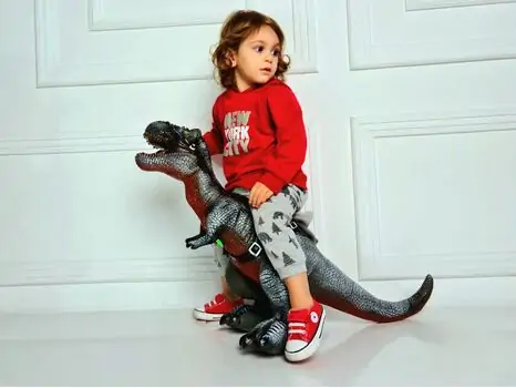 Mount One Meter Giant Tyrannosaurus Rex 7075 გადასაჯდომი დინოზავრი, 4 image