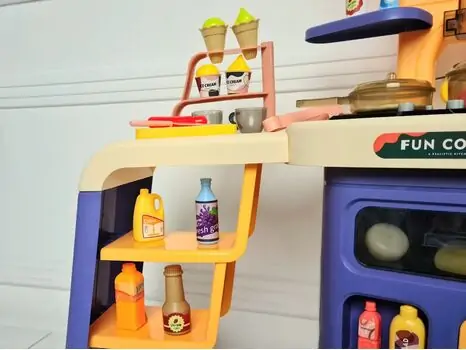 Light Luxury Kitchen Set Blue Toy For Kids 868A ფუნქციური საბავშვო სამზარეულო, 3 image