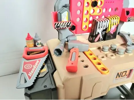 Mobile Tool Table 2 in 1 For Kids 8035A სათამაშო ინსტრუმენტების ნაკრები, 4 image
