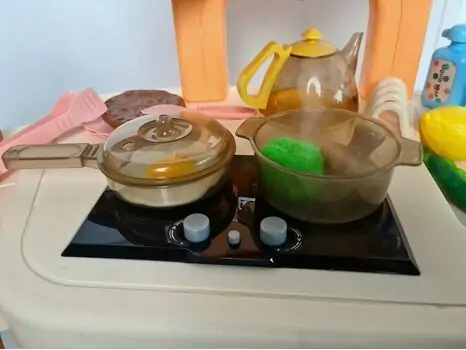Light Luxury Kitchen Set Blue Toy For Kids 868A ფუნქციური საბავშვო სამზარეულო, 6 image