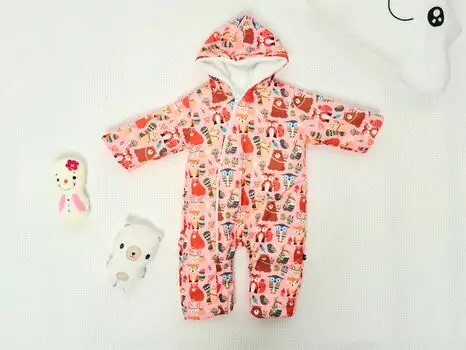 Forest Friends Jacket MuratBaby 1016 საბავშვო ქურთუკი LIGHT PINK