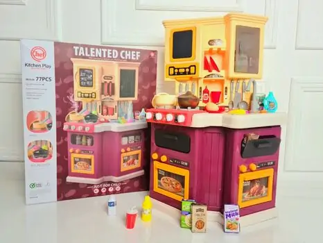 Kitchen Table Set with Sound, Light, Spray & Water 922-139 ფუნქციური საბავშვო სამზარეულო, 2 image