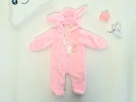 My Little Bunny 2107 AnnaBabba საბავშვო კომბინიზონი Light Pink