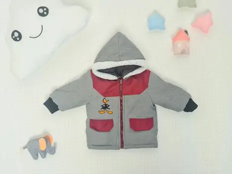 Daffy Duck Jacket MuratBaby 3001 საბავშვო ქურთუკი Red