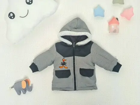 Daffy Duck Jacket MuratBaby 3001 საბავშვო ქურთუკი Black