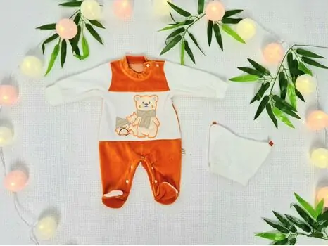 Lovely Bear Romper Maibella Orange 26-556 საბავშვო რომპერი