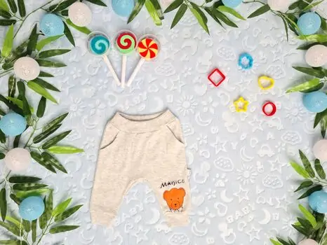 Magic Bear Puan Baby 4928 ჩვილის შარვალი Grey
