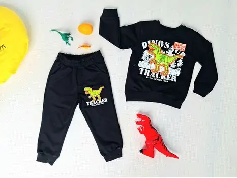 Dinosaur Tracker 2IN1 SET ALG 223448 Black საბავშვო სპორტული ორეული