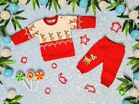 Christmas Outfit 2IN1 SET 369 საბავშვო სპორტული ორეული