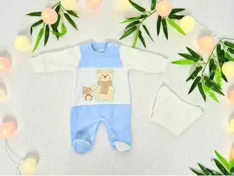 Lovely Bear Romper Maibella Blue 26-556 საბავშვო რომპერი