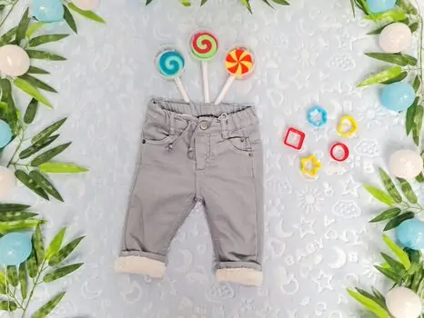 Baby Fluffy Pants 3170 საბავშვო შარვალი Grey