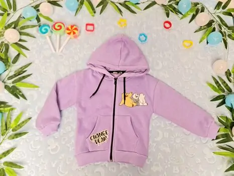 Bear Friends Hoodie  ALG 623611 საბავშვო გრძელ მკლავიანი ჰუდი Light Purple