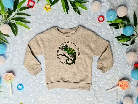 chameleon In The Jungle ALG Silver 223550 საბავშვო გრძელ მკლავიანი მაისური