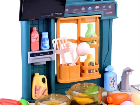 Western Kitchen Set Green 858A ფუნქციური საბავშვო სამზარეულო, 4 image