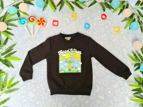 Good Vibes ALG 623475 Black გრძელ მკლავიანი მაისური