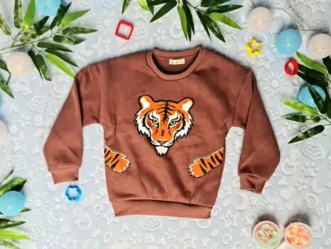 Sweater For Baby Tiger ALG 223629 Brown გრძელ მკლავიანი მაისური
