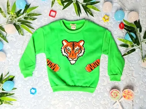 Sweater For Baby Tiger ALG 223629 Green გრძელ მკლავიანი მაისური
