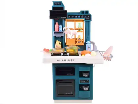 Western Kitchen Set Green 858A ფუნქციური საბავშვო სამზარეულო