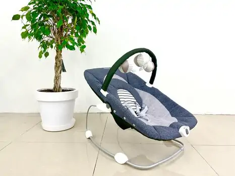 Graco SOOTHER CHEERIE GREY STRIPE  ახალშობილის ფუნქციური შეზლონგი
