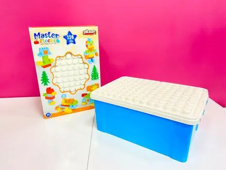 MASTER BLOCKS W ACCESSORIES 128 PCS Pilsan-ის სათამაშო კუბიკები 03 571