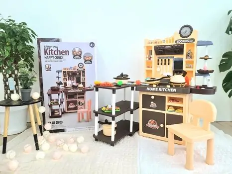 COOKING SET HAPPY COOK ფუნქციური საბავშვო სამზარეულო