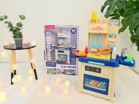 Awesome Kitchen Set For Kids Blue 1A110 ფუნქციური საბავშვო სამზარეულო, 23 image