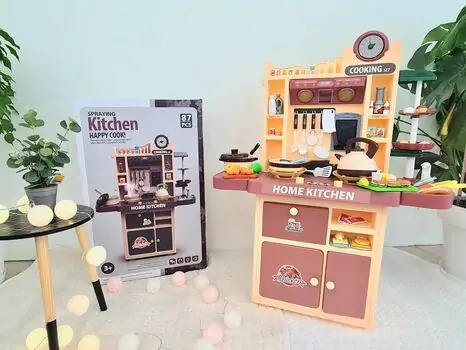 HOME KITCHEN COOKING SET ფუნქციური საბავშვო სამზარეულო