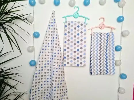 Caramell newborn baby blanket ახალშობილის გასახვევი 9035 blue